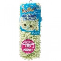 山崎産業 SUSU抗菌ストロングW バスマット 36×50cm フェミニングリーン MMT89991
