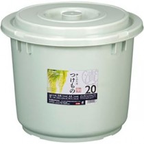 新輝合成 トンボ つけもの容器 蓋・押蓋付 20型 グレー MMT14087