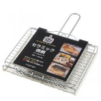 万年 セラミック焼網 ハンドルタイプ ガス火専用 CE-250H