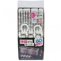 東和産業 JD伸縮アルミ角ハンガーワイド60P 24686