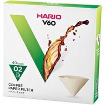 【10セット】 HARIO V60用ペーパーフィルター02M 1～4杯用 40枚入 VCF-02-40MX10