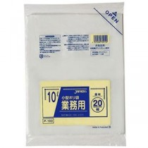 【10セット】 ジャパックス 室内用ポリ袋 10L 透明 20枚入 P-103X10