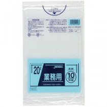 【10セット】 ジャパックス メタロセン配合ポリ袋 20L透明10枚 TM23X10