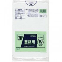 【10セット】 ジャパックス メタロセン配合ポリ袋 20L半透明10枚 TM24X10