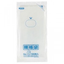 【10セット】 ジャパックス LD 規格袋 06号 0.030mm厚 100枚 透明 K-06X10