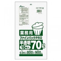 【5セット】 セイケツネットワーク ファインパック業務用70L 10枚入 半透明 T-073X5