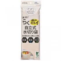 【10セット】 ダイセルファインケム らくポイ自立式水切り袋 25枚入 16014X10
