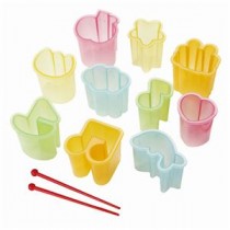 【5セット】 トルネ お弁当抜き型セット ミニ 10個入 ピック 2本入 P-2811X5