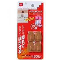 【5セット】 ニトムズ はがせるフック ミニブラウン H2831X5