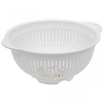 【10セット】 岩崎工業 クッキンパル ザル21 ホワイト K-1332-WHX10