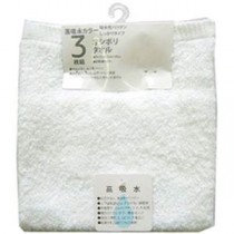 【5セット】 犬飼タオル 高吸水ウォッシュタオル3枚組 ホワイト 165-132WHX5