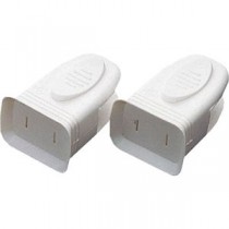 【5セット】 スマイルキッズ にぎりやすい安全プラグカバー ホワイト AKN-08WHX5