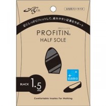 【5セット】 荒川産業 プロフィットイン ハーフソール 1.5mm ブラック ARAKAWA09314X5