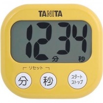 【5セット】 タニタ デジタルタイマーでか見えタイマー マンゴーイエロー TD-384-MYX5