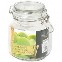 【5セット】 パール金属 イタリアーナ 角型保存ビン1.0L MMT10111X5
