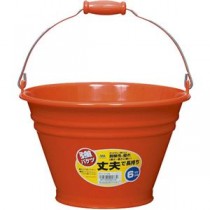 【5セット】 ヒマラヤ化学 カラーバケツ 6型 RE レッド MMT02734X5