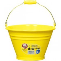 【5セット】 ヒマラヤ化学 カラーバケツ 6型 YE イエロー MMT02741X5