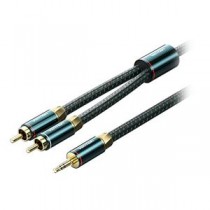 VENTION 3.5mm Male to 2RCA Male オーディオケーブル 10m グリーン BC-1085