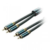 VENTION 2RCA Male to 2RCA Male オーディオケーブル Green 5m グリーン BC-0828