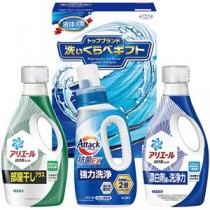 ギフト工房 洗いくらべギフト 花王アタック抗菌EX・P&Gアリエールジェル・P&Gアリエールジェル部屋干しプラス V4088624