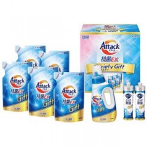 花王 アタック抗菌EXバラエティギフト アタック抗菌EX詰替用、キュキュットクリア除菌、アタック抗菌EX V4061580