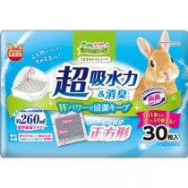 （まとめ） うさぎのトイレシーツ スクエア 30枚 【×2セット】