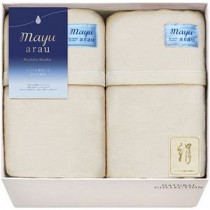 mayuあらう 洗えるシルク混毛布(毛羽部分)2P 140×180cm L9047580