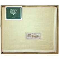 ニッケ ナチュラル ブランケット シルク毛布(毛羽部分) 140×200cm B1160569