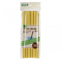 【10セット】 大和物産 GreenSelect エコペーパーストロー25本 MMT-62504X10