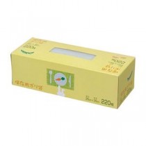 【5セット】 ジャパックス BOXポリ袋マチ付き半透明220枚入 半透明 SS05X5