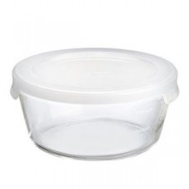 【5セット】 HARIO 耐熱ガラス製保存容器・丸600ml MST-60-TWX5