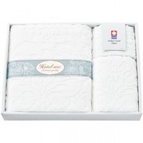 Hotel use premium quality パディII タオルセット バスタオル・フェイスタオル・ウォッシュタオル C6060560