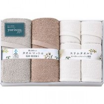 yorisou gift タオルマット&タオルセット タオルマット・スリムバスタオル・スリムフェイスタオル×各2 L9056649
