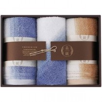 糸縒 シェード フェイスタオル2P&ウォッシュタオル フェイスタオル34×75cm、ウォッシュタオル34×35cm C6067634