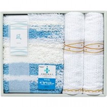 凪 バスマットS&フェイスタオル2P バスマット40×55cm、フェイスタオル34×82cm B1119639