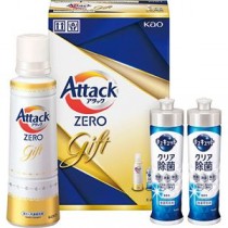 花王 アタックZEROギフト キュキュットクリア除菌(240ml)×2、アタックZERO(580g)×1 B1057609