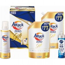 花王 アタックZEROギフト アタックZERO詰替用(770g)×2、アタックZERO(580g)・キュキュットクリア除菌(240ml)×各1 B1120524