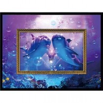 クリスチャン・リース・ラッセン ビッグアート ドルフィンコンパニオン 約39.5×29.5×2cm C6025524