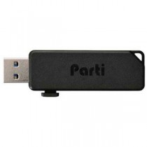 スライドシャッターUSBメモリ64GB BK