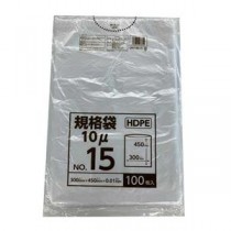 【まとめ】 ポリ袋規格タイプ 15号 HDPE CFKT-HD-15 【×5セット】