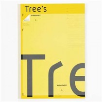 【まとめ】 Trees A4 Pメモリ A罫40枚 イエロー 【×10セット】