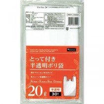【まとめ】 とって付ごみ袋半透明 20L 30枚 KB203H 【×5セット】