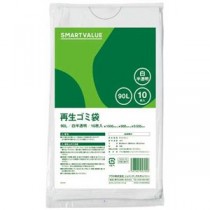 再生ゴミ袋 白半透明 90L 200枚 N020J-90P