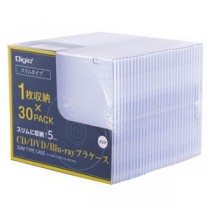 ナカバヤシ CD／DVDプラケーススリム30Pクリア CD-093-30C