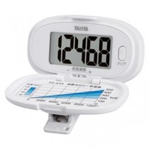 （まとめ） タニタ 歩数計 ホワイト PD-645-WH 【×2セット】