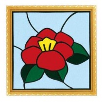 藤久 フェルトの貼り絵パズル つばき