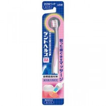（まとめ）ライオン デントヘルスハブラシやさしくケアふつう 色指定不可（×5セット）