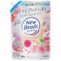 （まとめ）花王 ニュービーズ ローズ＆マグノリア 詰替900g（×5セット）