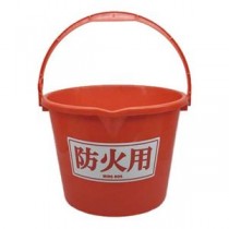 WING ACE 防火用プラバケツ 10L 赤