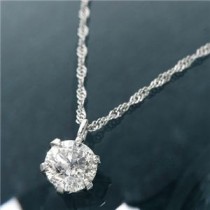 純プラチナ0.3ct ダイヤモンドペンダント/ネックレス